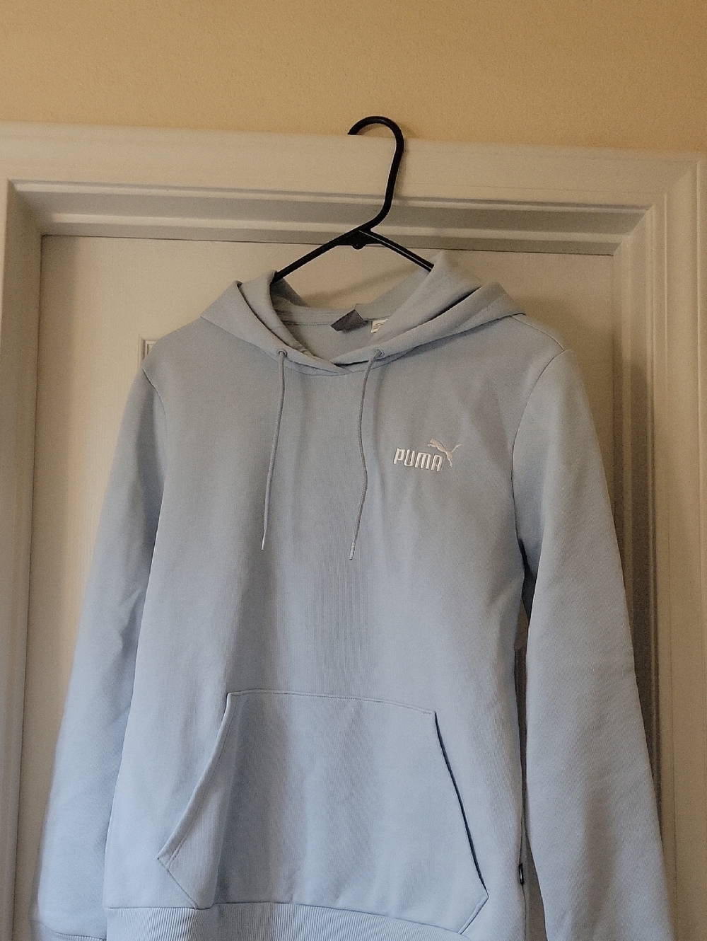 Puma Pale Blue Hooded Pullover Sweatshirt